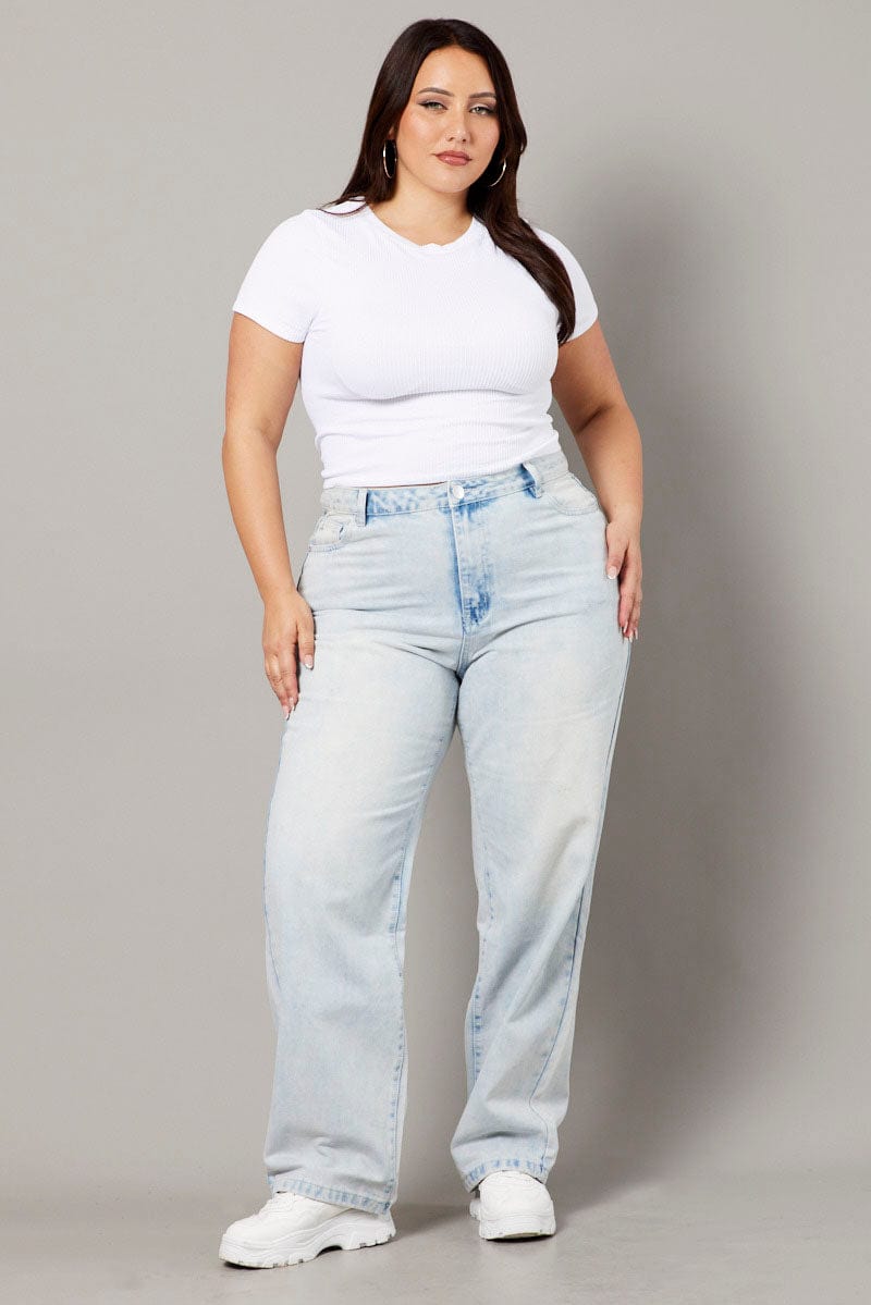 White T Shirt Short Sleeve Crew Neck Seamless for YouandAll Fashion