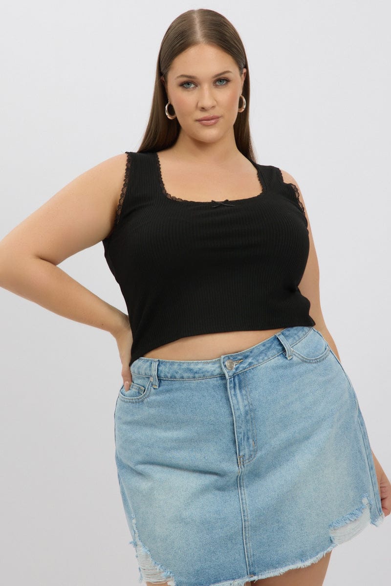 Black Tank Top Sleeveless for YouandAll Fashion