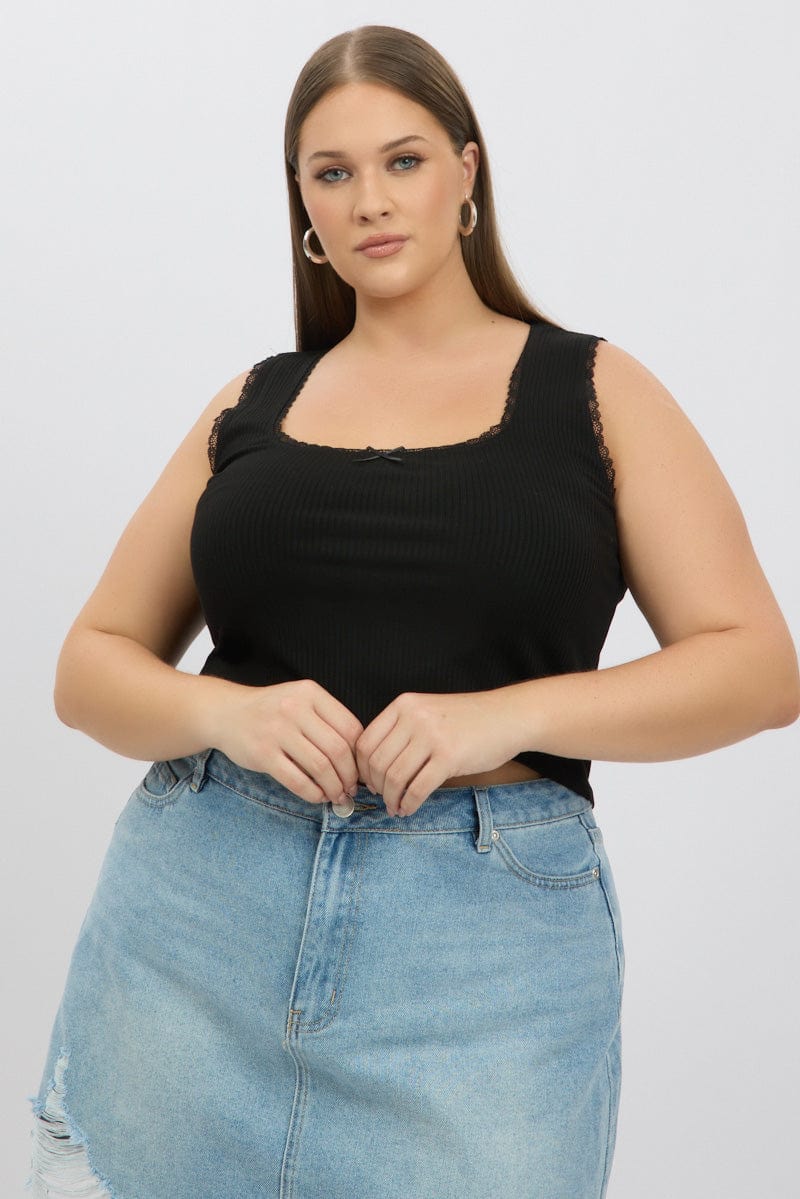 Black Tank Top Sleeveless for YouandAll Fashion