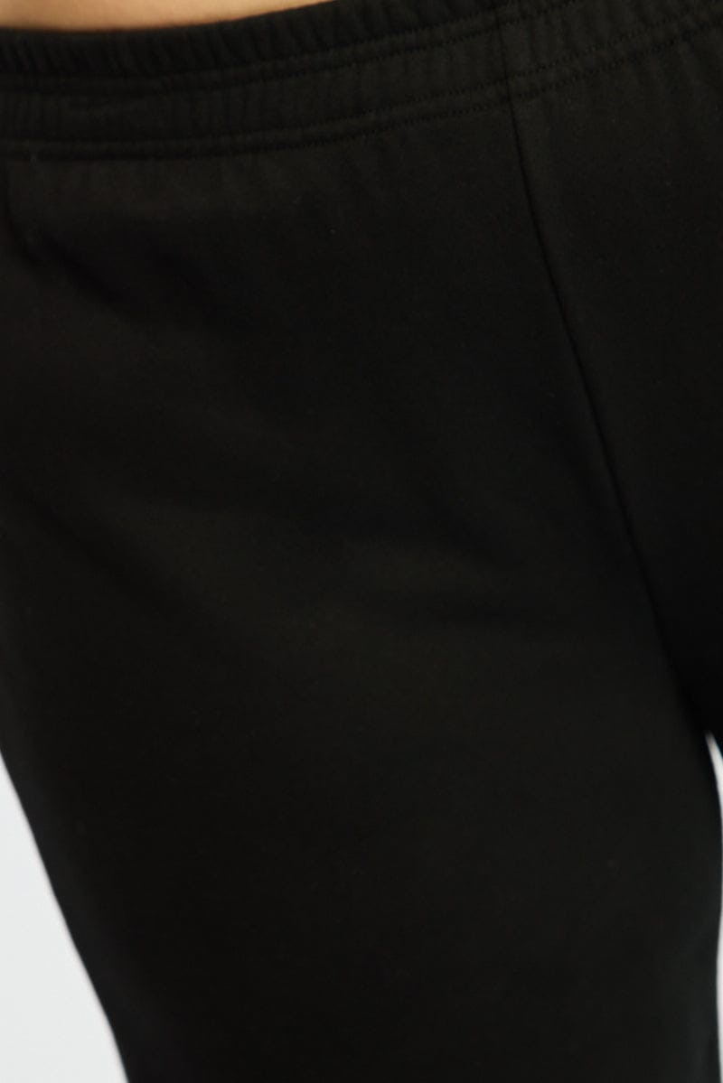 Black Track Pants Wide Leg for YouandAll Fashion
