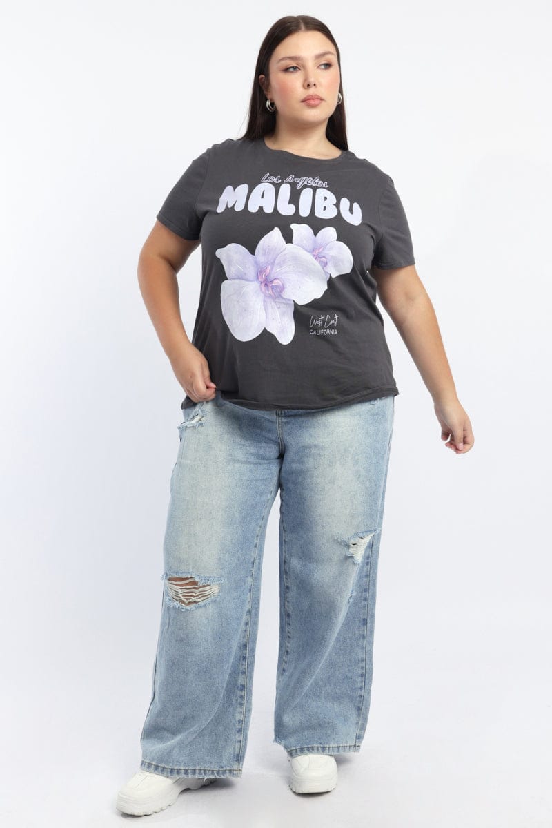 Denim Baggy Mid Rise Jeans for YouandAll Fashion