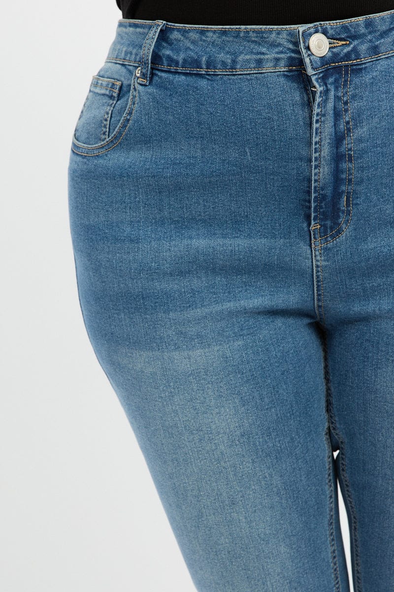 Denim Skinny Jeans High Rise for YouandAll Fashion