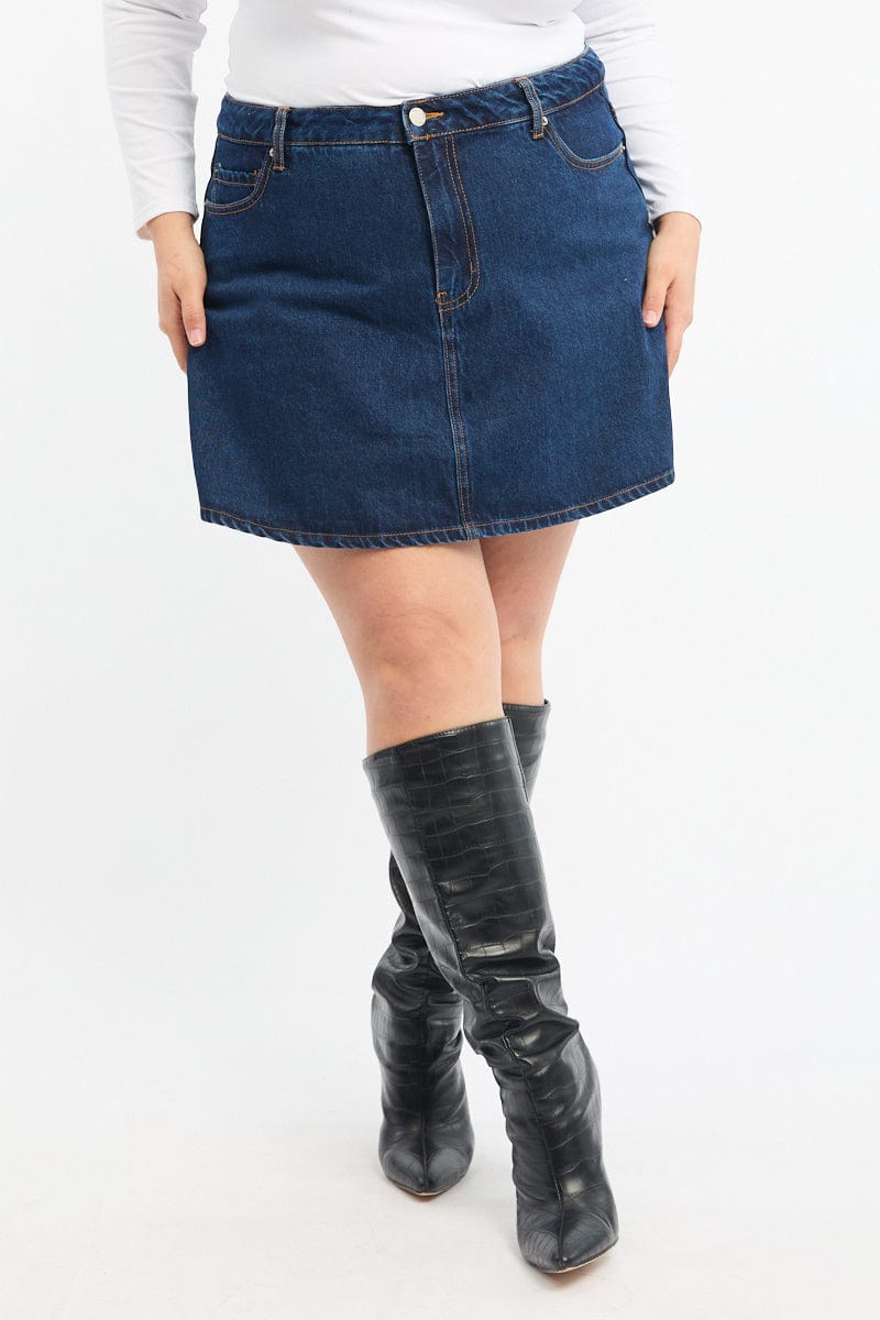 Denim Skorts High Rise for YouandAll Fashion