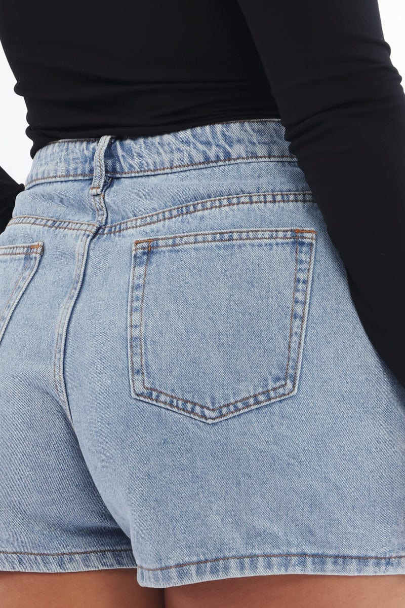 Denim Skorts Skirt High Rise for YouandAll Fashion