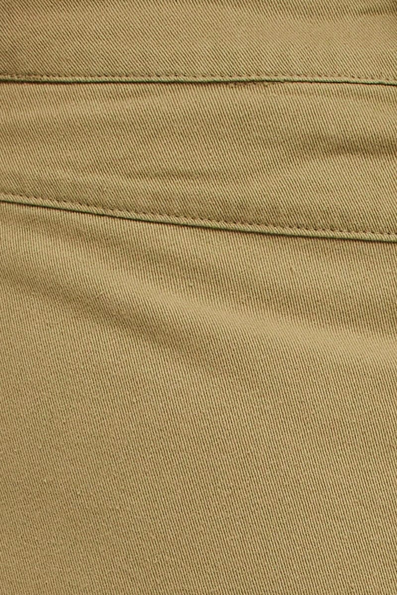 GREEN Wide Leg Pant Cargo Pocket Cotton for YouandAll Fashion