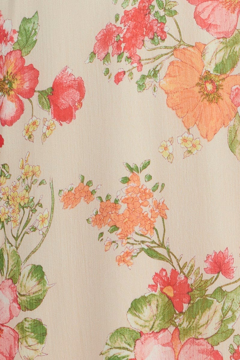 Floral Prt Maxi Dress V-Neck Sleeveless For Women By You And All
