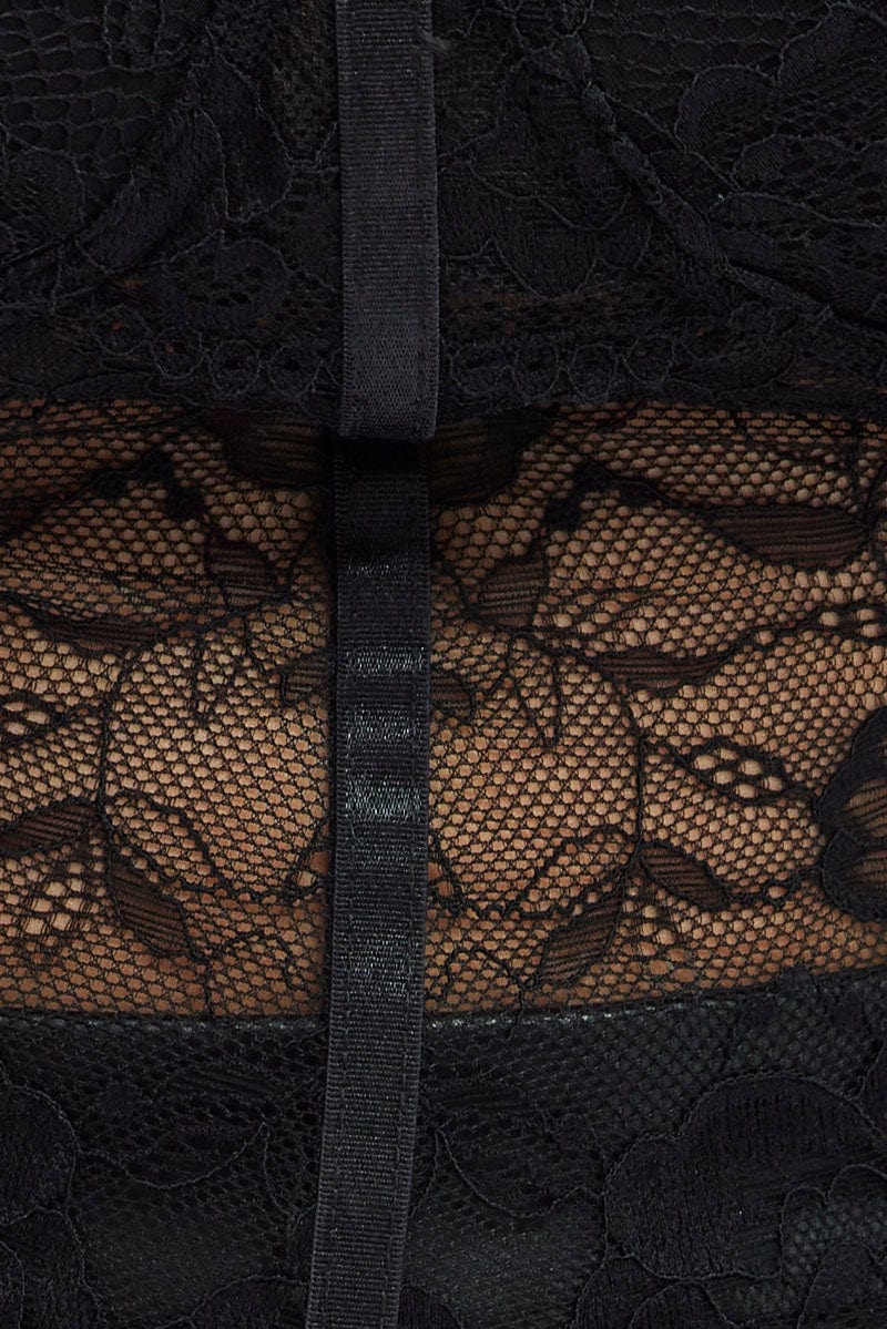 Black Corset Top Lace for YouandAll Fashion