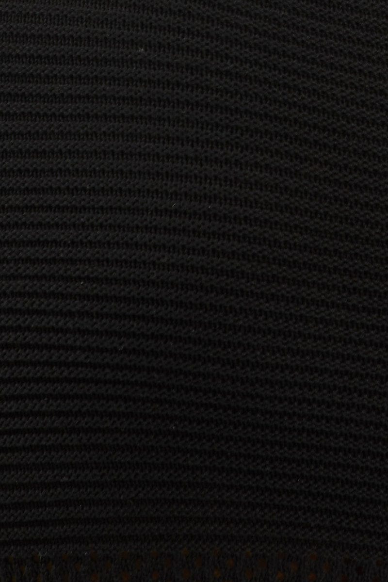 Black Crochet Knit Tank Top for YouandAll Fashion